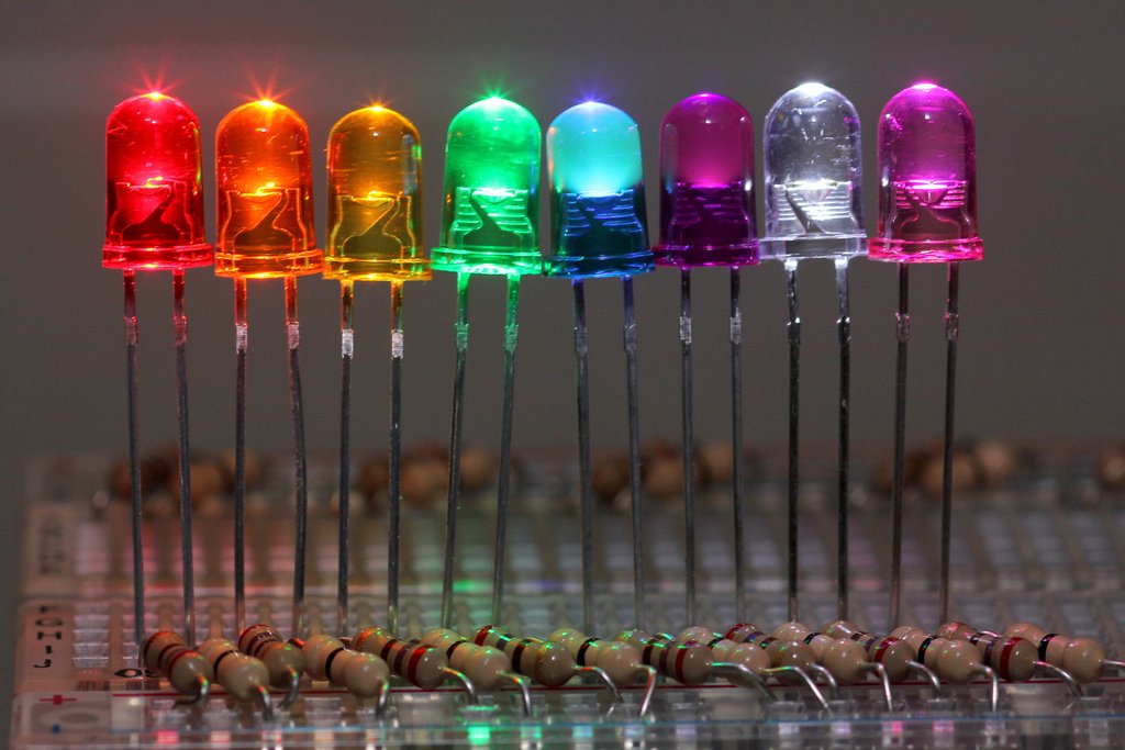 5mm LED Rainbow Pack (Tinted) (5 x 8 Colours 40 LEDs)