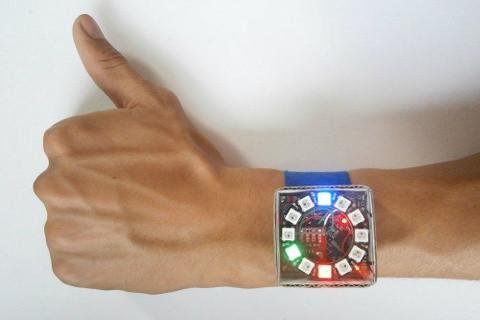 Konstantin Dimitrov's Arduino Pro Mini NeoPixel Pixie Watch