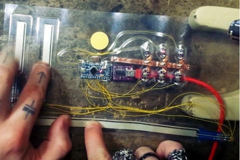 Nick Poole's Weatherpoof, Flexible Laminated Circuit Experiments
