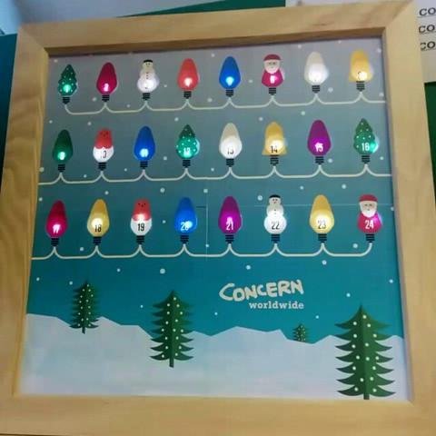 Pete Taylor's Arduino-Powered Shift-Register Charity Advent Calendar