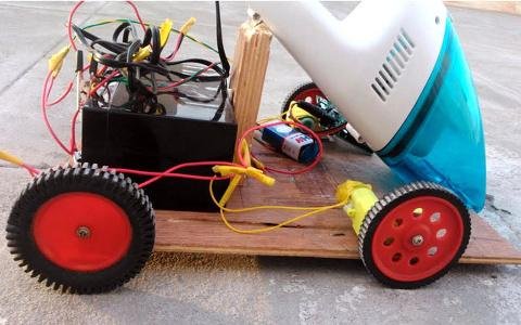 B. Aswinth Raj's Arduino-powered robot vacuum
