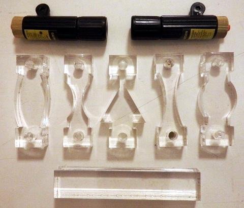 Peter Walsh's laser-cut laser lenses
