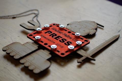 Maker Faire UK 2016 press badge