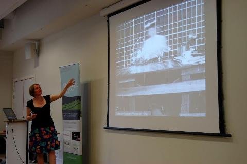 Sarah Angliss presenting at Wuthering Bytes 2014